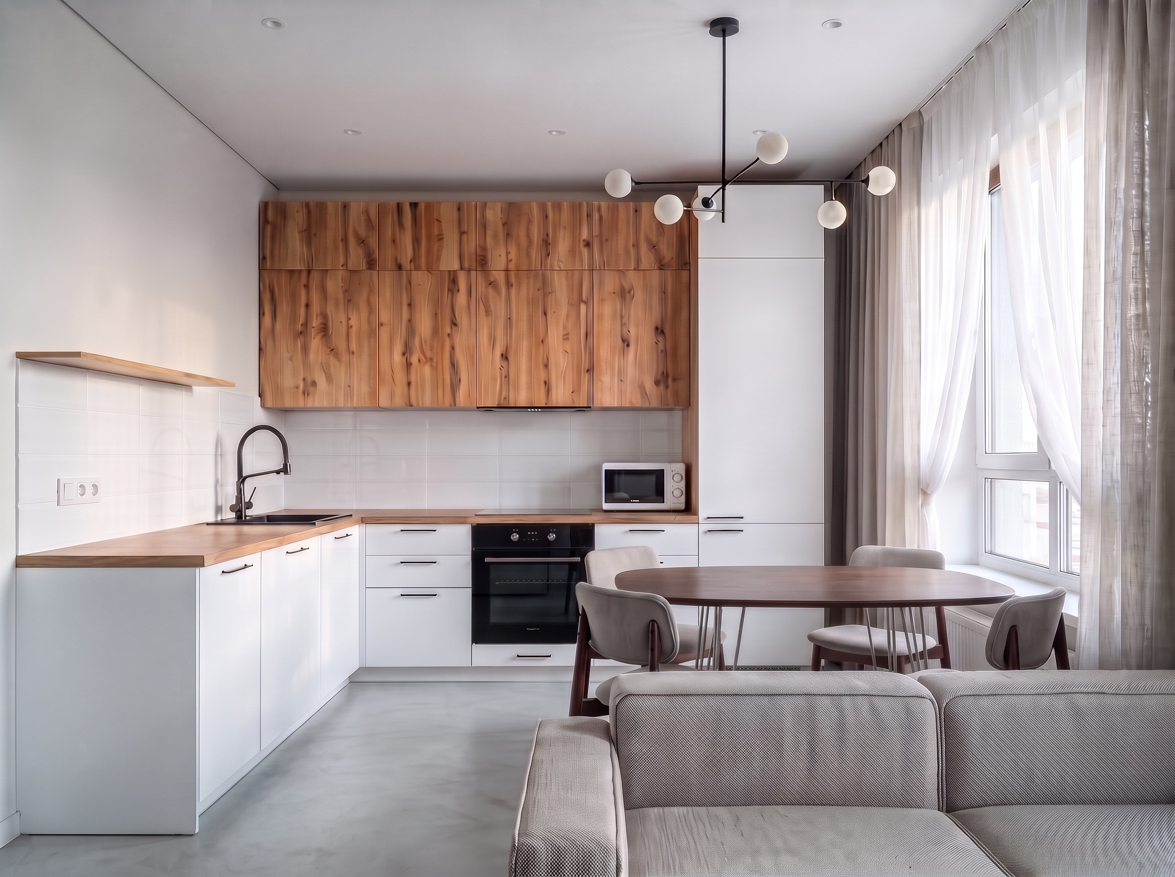 Коллекция URBANOVA Flat · Белый + Дуб вотан